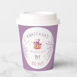 Little boo Almost Due Halloween Baby Girl Geburtst Pappbecher