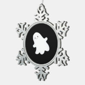 Little Boo Ästhetik Cool Schneeflocken Zinn-Ornament (Rechts)