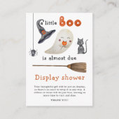 Little Boo Baby Dusche - Display Dusche Begleitkarte (Vorderseite)