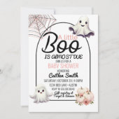 Little Boo Baby Dusche fast aufgrund Halloween Einladung (Vorderseite)