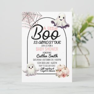 Little Boo Baby Dusche fast aufgrund Halloween Einladung