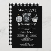 Little Boo Baby Dusche, Halloween Dusche Einladung (Vorne/Hinten)