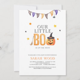 Little Boo Baby Dusche, Halloween Pumpkindusche Einladung
