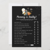 Little Boo Baby Dusche | Mama oder Daddy Game Einladung (Vorderseite)