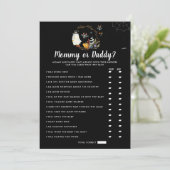 Little Boo Baby Dusche | Mama oder Daddy Game Einladung (Stehend Vorderseite)