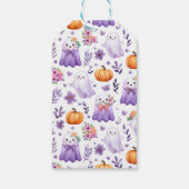 Little Boo Baby Dusche Pumpkin Halloween Geschenkanhänger (Rückseite)