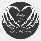 Little Boo Baby Dusche Runder Aufkleber (Vorderseite)