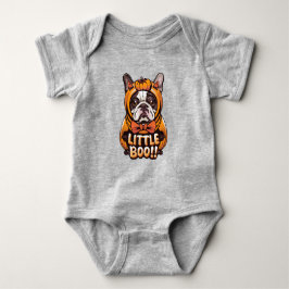 Little Boo Baby French Bulldog Halloween Strampler