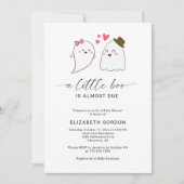 Little Boo Baby Shooting Halloween Ghost Fall Einladung (Vorderseite)