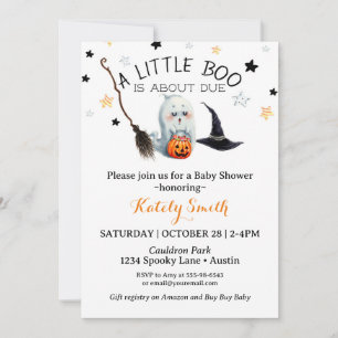 Little Boo Baby Shower Gender Neutral Halloween Einladung