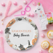 Little Boo Baby Shower Paper Plate Pappteller (Party)