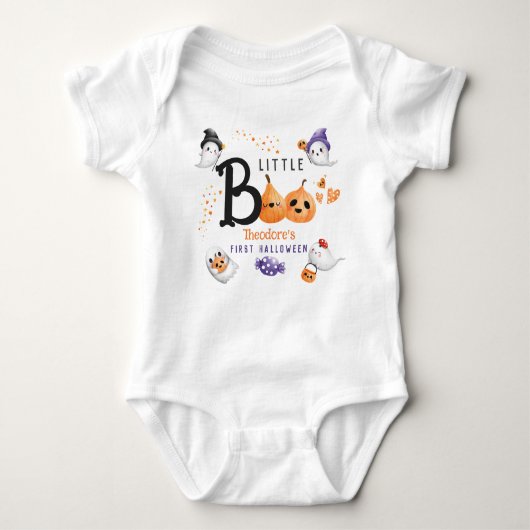 Little Boo Baby's erstes Halloween-Niedlicher Indi Baby Strampler (Vorderseite)