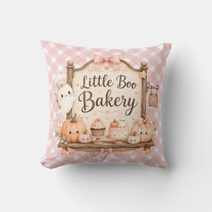Little Boo Bakery Wurfkissen Pink Halloween Kissen