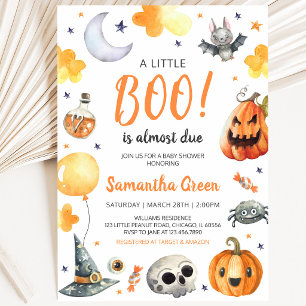 Little Boo Beängstigend Halloween Kinderdusche Einladung