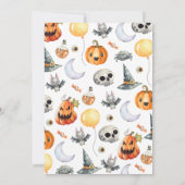 Little Boo Beängstigend Halloween Kinderdusche Einladung (Rückseite)