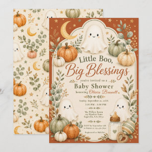 Little Boo Big Blessings Baby Shower Einladung