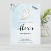 Little Boo Birthday Party Einladung (Stehend Vorderseite)