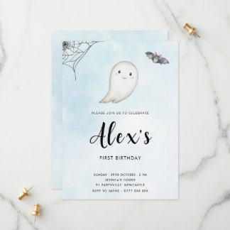 Little Boo Birthday Party Einladung