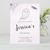 Little Boo Birthday Party Einladung (Stehend Vorderseite)