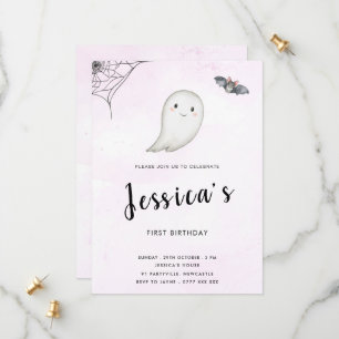 Little Boo Birthday Party Einladung