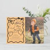 Little Boo Birthday Party Einladung (Stehend Vorderseite)