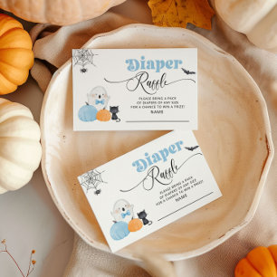Little Boo blaue Windel-Raffa-Ticket Begleitkarte