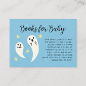 Little Boo Blue Baby Duschbucher Begleitkarte (Vorderseite)