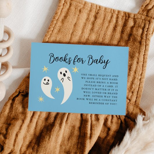 Little Boo Blue Baby Duschbucher Begleitkarte