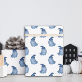 Little Boo Blue Ghosts Halloween Baby Dusche Geschenkpapier