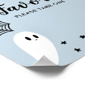 Little Boo Blue Halloween Baby Duwer Favoriten Sch Poster (Ecke)
