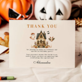 Little Boo Boho Birthday Bash Dankeskarte