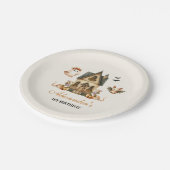 Little Boo Boho Birthday Bash Pappteller (Schrägansicht)