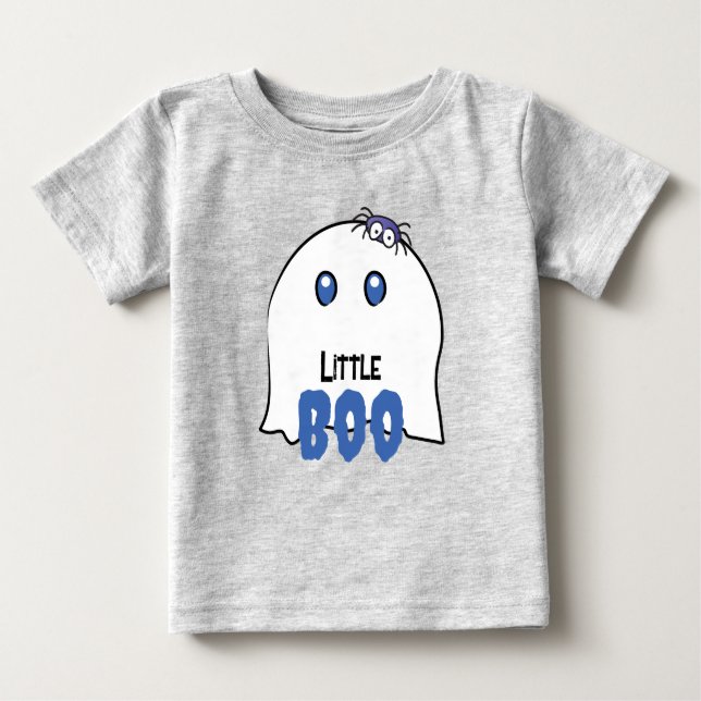 Little Boo Boy First Halloween Niedlich Ghost Fami Baby T-shirt (Vorderseite)