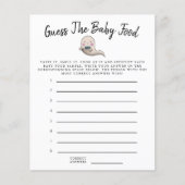 Little Boo Boy rät das Baby Food Dusche Spiel (Vorderseite)