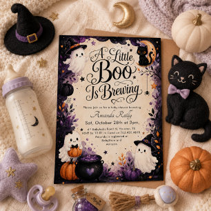 Little Boo Braut Halloween-Baby-Party ein  Einladung