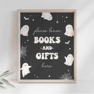 Little Boo Bücher und Geschenke Party-Schild Poster