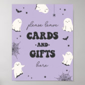 Little Boo Cards and Gifts Party Sign Poster (Vorne)