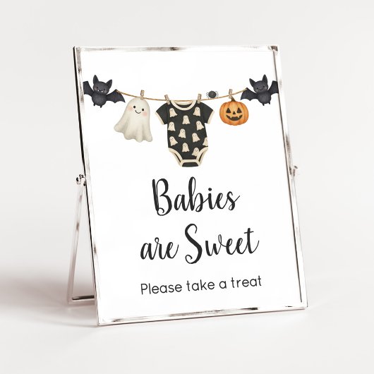 Little Boo Clothesline Baby Babys sind süßes Zeich Poster