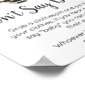 Little Boo Clothesline Baby Say Baby Sign Baby Poster (Ecke)