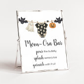Little Boo Clothesline Baby Shower MomOsa Bar Sign Poster