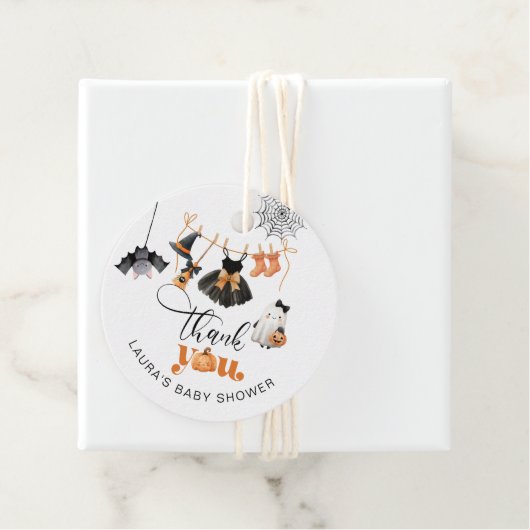 Little Boo Clothesline Babydusche Vielen Dank Geschenkanhänger (Beispiel)