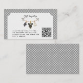 Little Boo Clothesline Gray Registry Baby Shower Begleitkarte (Vorne/Hinten)