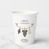 Little Boo Clothesline Halloween Baby Dusche Pappbecher (Rückseite)