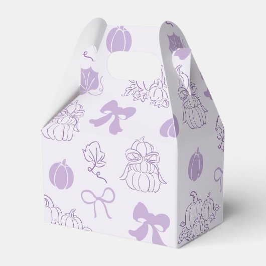 Little Boo Clothesline Lila Bow Baby Dusche Geschenkschachtel (Rückseite)