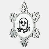 Little Boo Creative Style Schneeflocken Zinn-Ornament (Rechts)