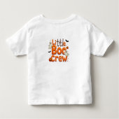 Little Boo Crew Halloween Textdesign Kleinkind T-shirt (Rückseite)