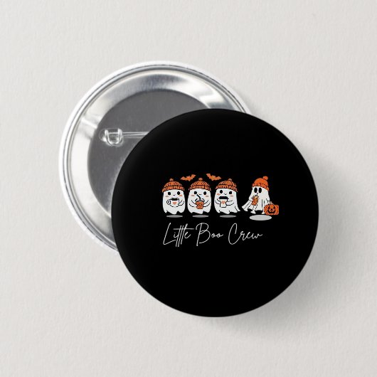 Little Boo Crew Minimal Clean Design Button (Vorne & Hinten)