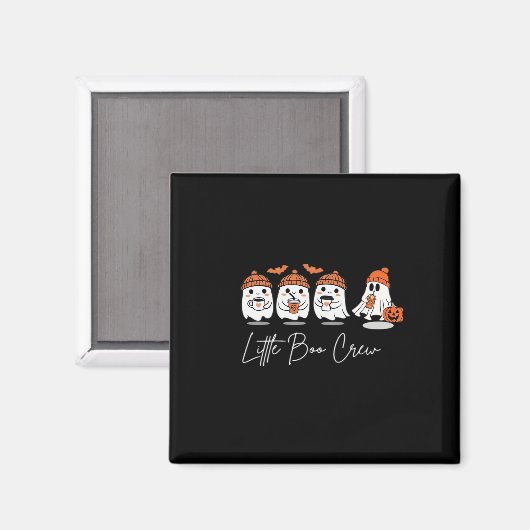 Little Boo Crew Minimal Clean Design Magnet (Vorderseite/Rückseite)