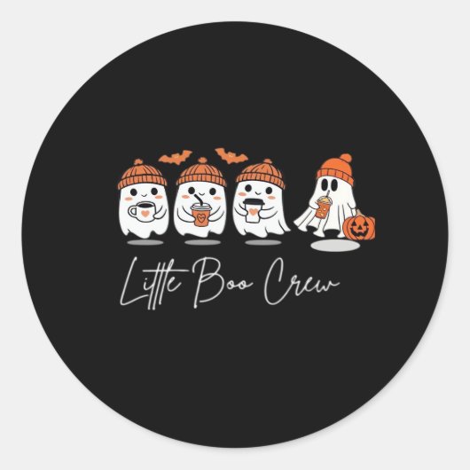 Little Boo Crew Minimal Clean Runder Aufkleber (Vorderseite)