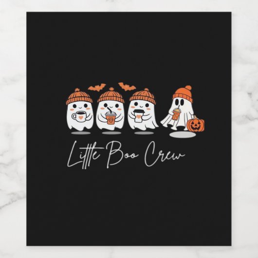 Little Boo Crew Minimal Clean Weinetikett (Einzelnes Label)